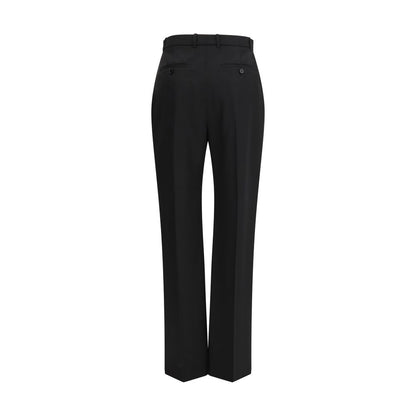 Alexander McQueen Pantalón de vestir de lana negra Oves Aries