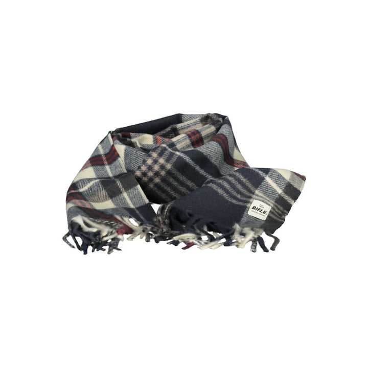 Rifle Blue Polyester Men Scarf