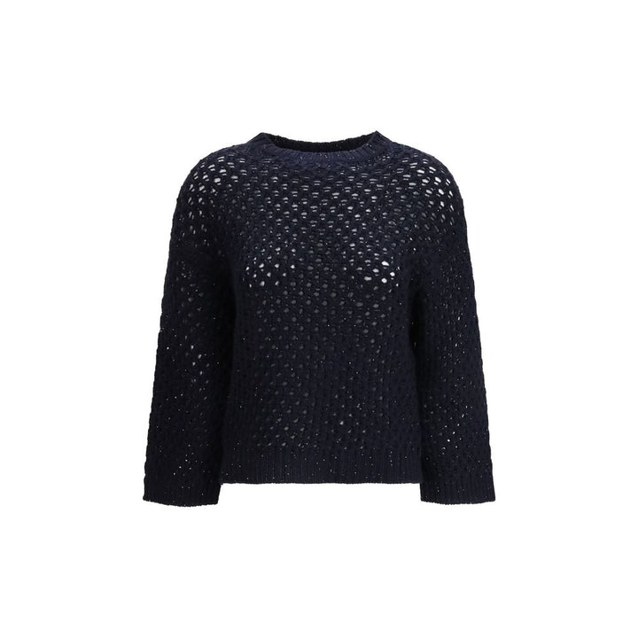 Fabiana Filippi Black Wool Oves Aries Sweatshirt