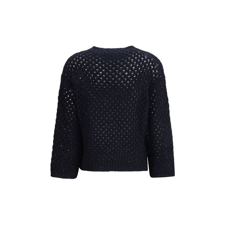 Fabiana Filippi Black Wool Oves Aries Sweatshirt