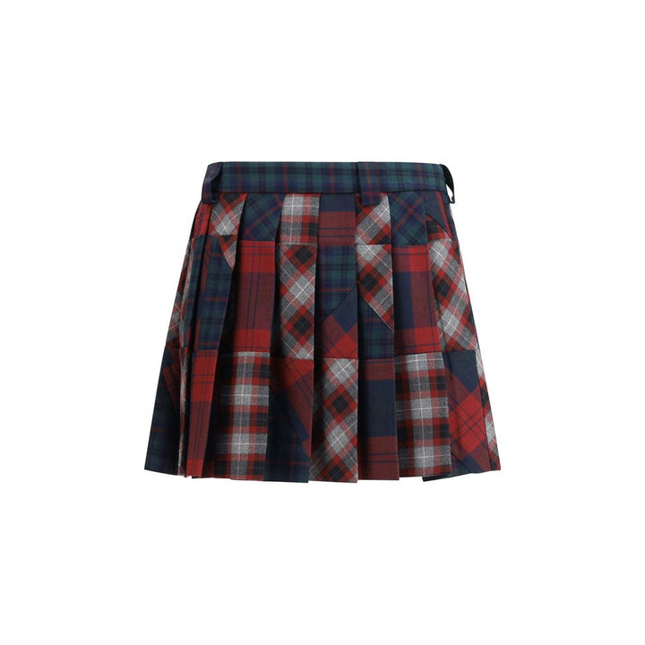 Minifalda Miu Miu de lana polar multicolor
