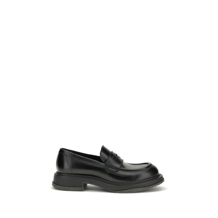 Mocasines sin cordones Gucci de piel de becerro negra Bos Taurus