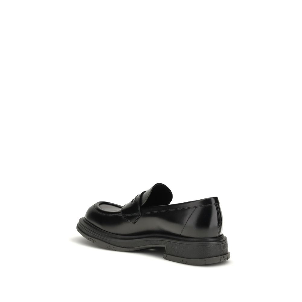 Mocasines sin cordones Gucci de piel de becerro negra Bos Taurus