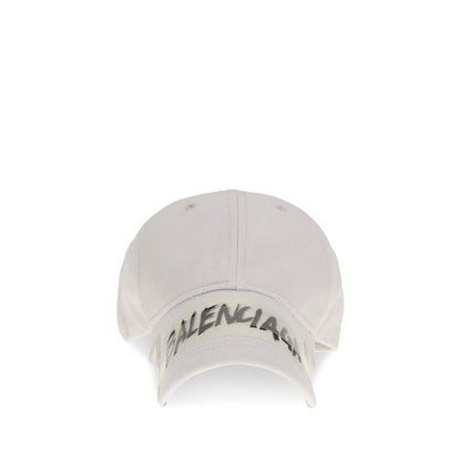 Gorra Balenciaga de algodón blanco (Gorra de béisbol)