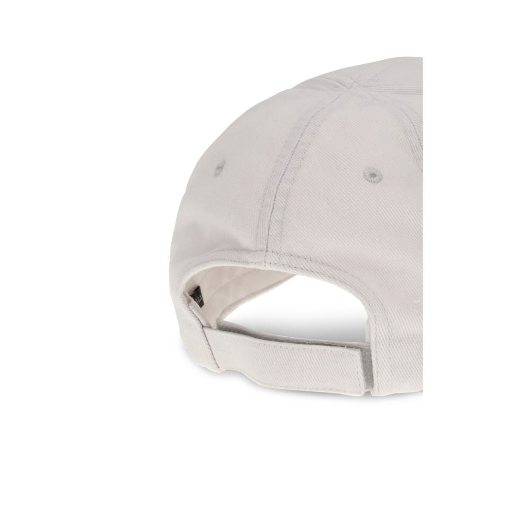 Gorra Balenciaga de algodón blanco (Gorra de béisbol)