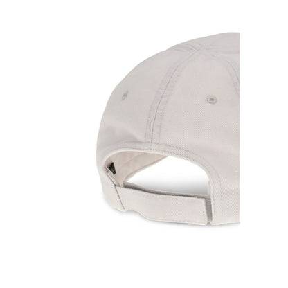 Gorra Balenciaga de algodón blanco (Gorra de béisbol)