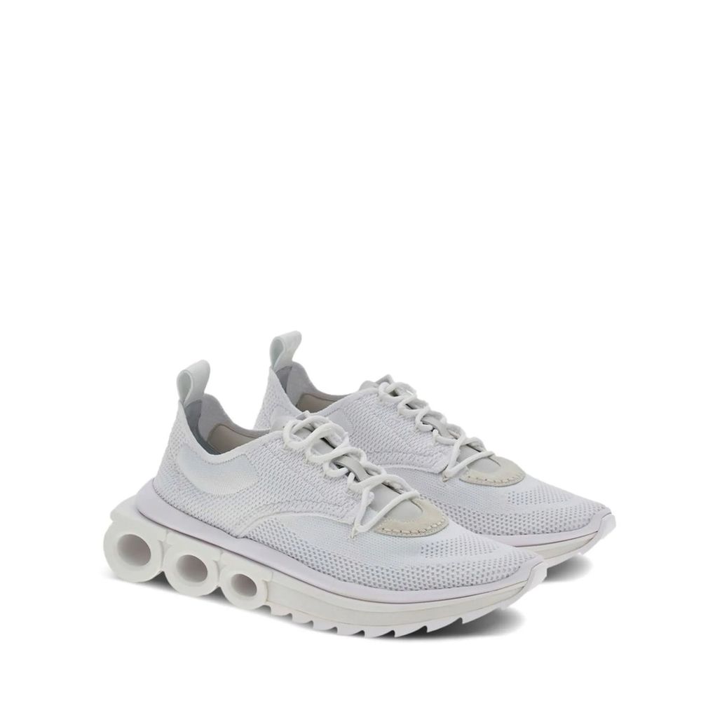 Zapatillas deportivas Salvatore Ferragamo de nailon blanco