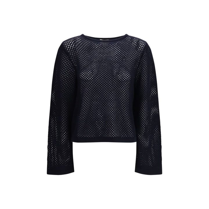 Allude Blue Wool Sweatshirt