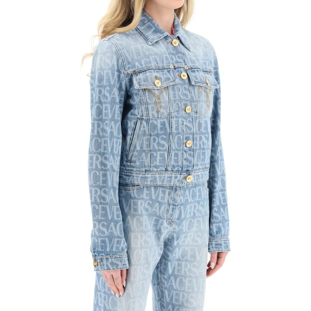 Chaqueta vaquera Versace de algodón azul