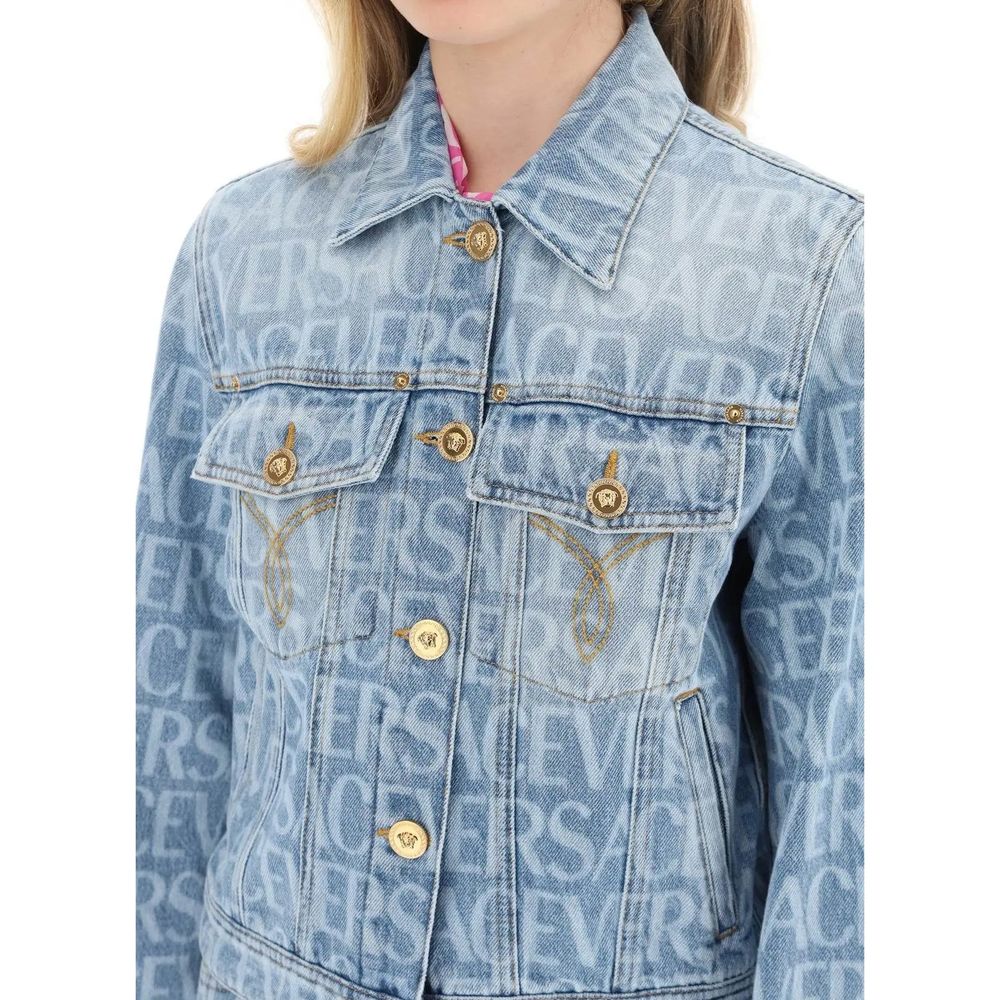 Chaqueta vaquera Versace de algodón azul