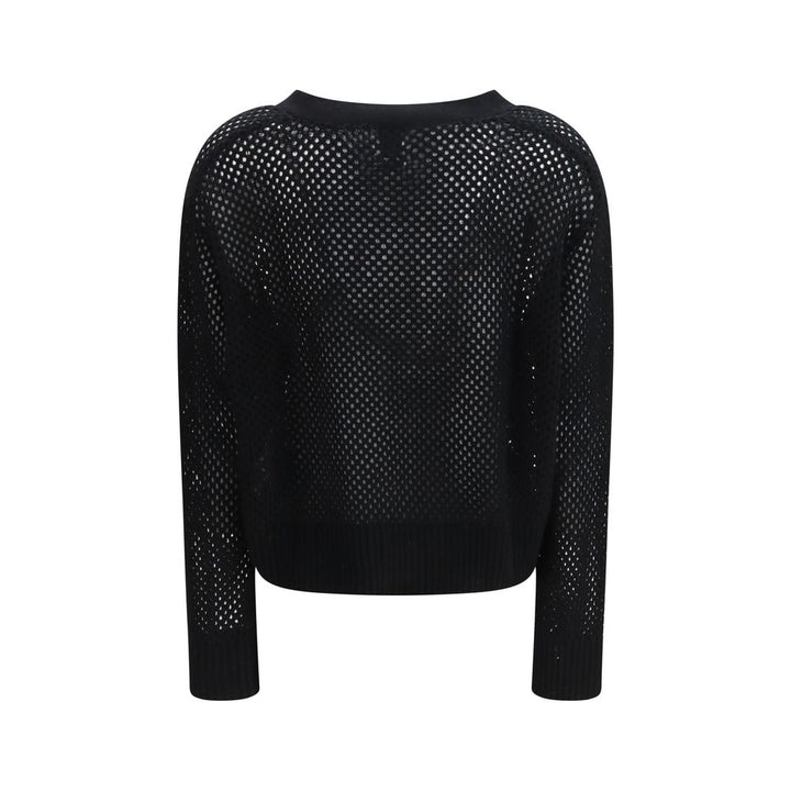 Allude Black Wool Cardigan
