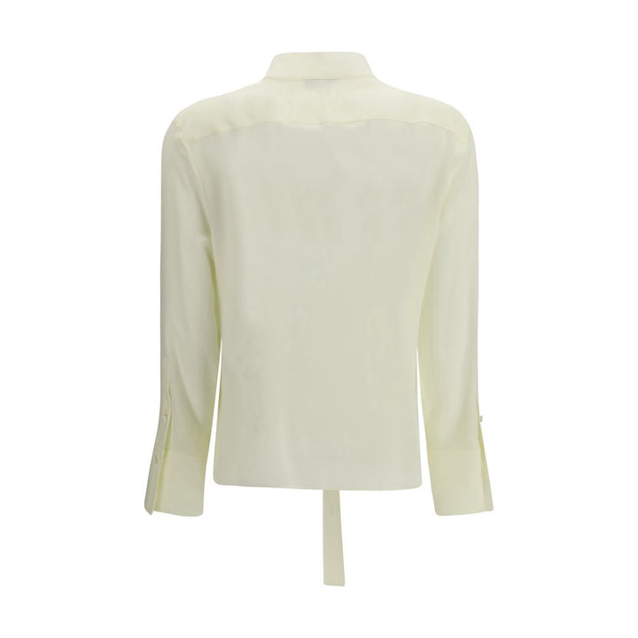 Alexander McQueen Bicolor Silk Blouse