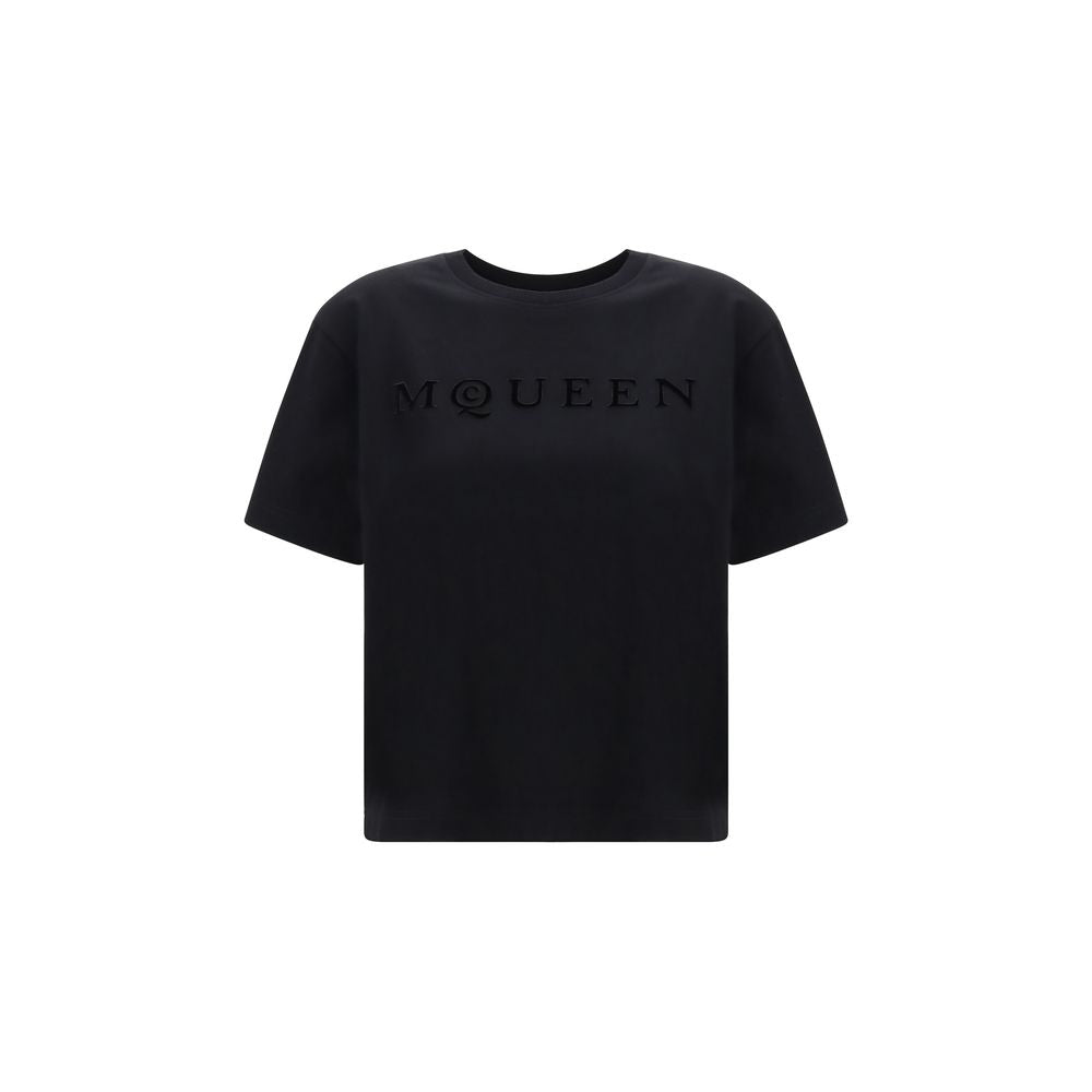 Camiseta Alexander McQueen de algodón negro