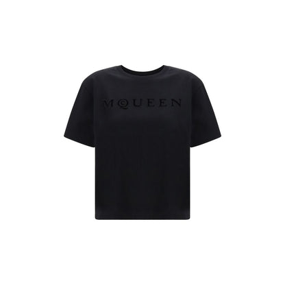 Camiseta Alexander McQueen de algodón negro