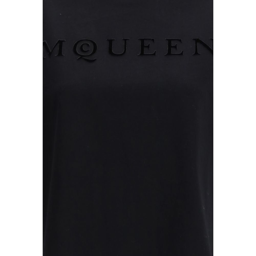 Camiseta Alexander McQueen de algodón negro