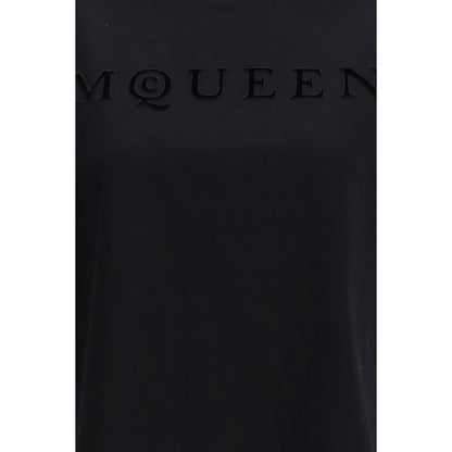Camiseta Alexander McQueen de algodón negro