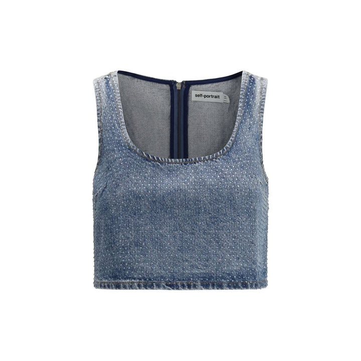 Self-Portrait Blue Denim Shirt