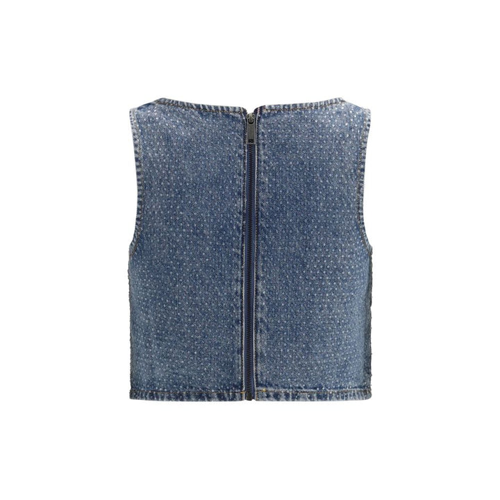 Self-Portrait Blue Denim Shirt