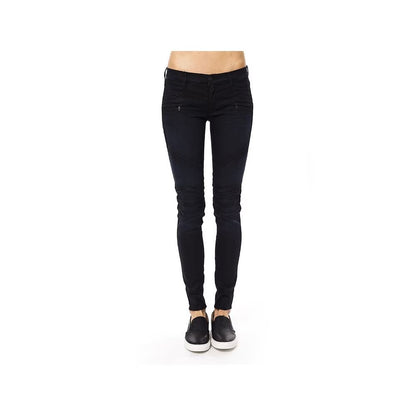 Gas Blue Cotton Skinny Pants
