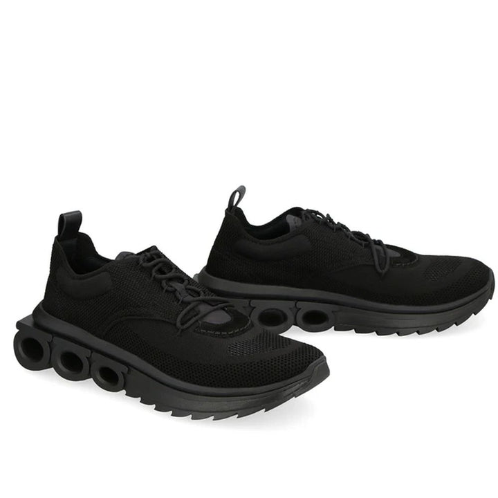 Zapatillas deportivas Salvatore Ferragamo negras de tela