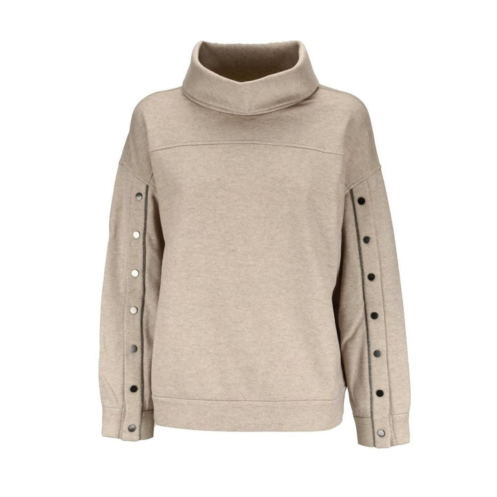Sweat-shirt Brunello Cucinelli en cachemire beige