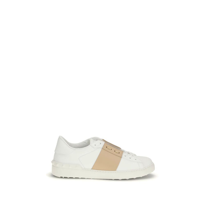 Zapatillas bajas Valentino Garavani de piel de becerro blanca Bos Taurus