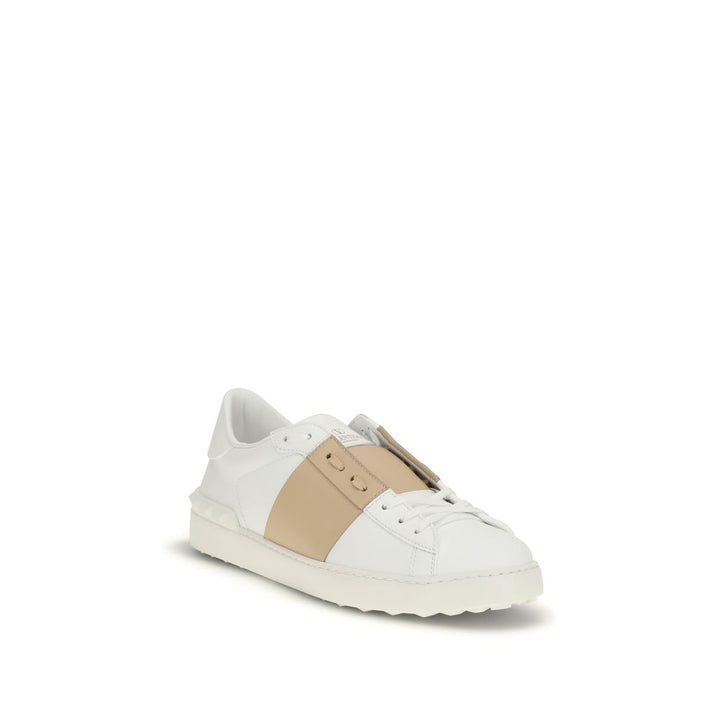 Zapatillas bajas Valentino Garavani de piel de becerro blanca Bos Taurus