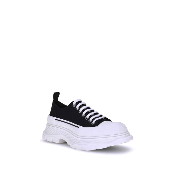 Alexander McQueen Zapatillas Gruesas de Lona Negras