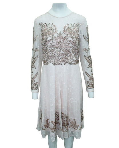 Aidan Mattox Multicolor Silk Cocktail Dress