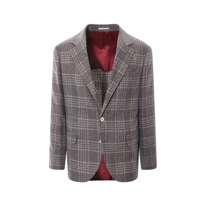 Veste en cachemire grise Brunello Cucinelli
