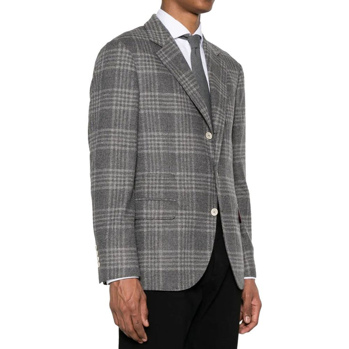 Veste en cachemire grise Brunello Cucinelli