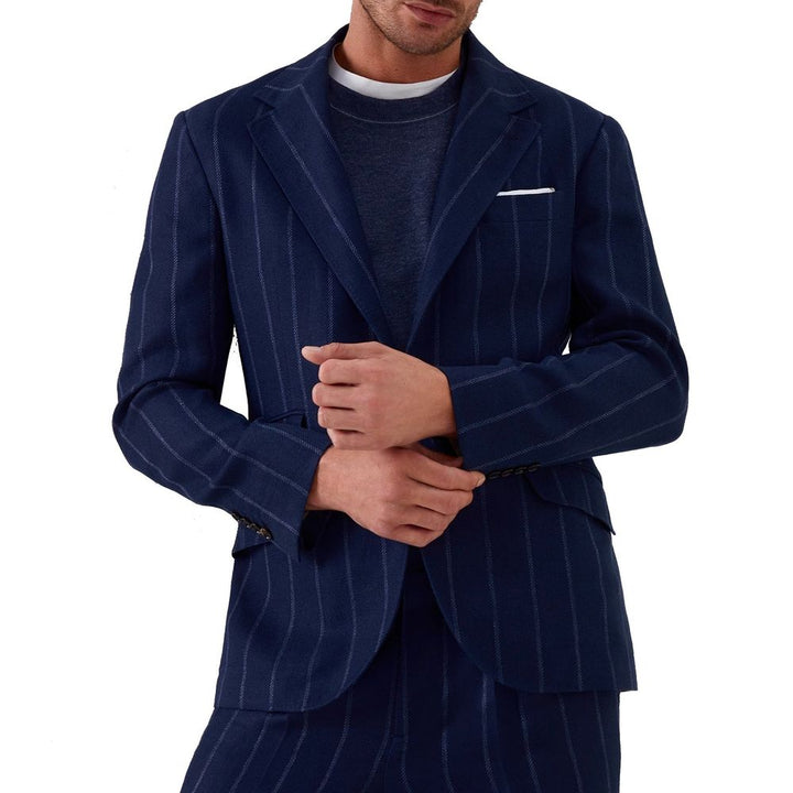 Manteau Brunello Cucinelli en Laine Vierge Bleue