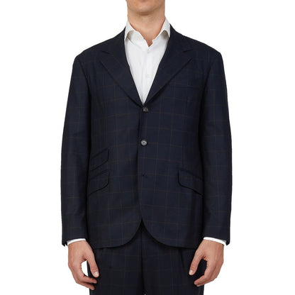 Brunello Cucinelli Costume deux pièces en laine bleue