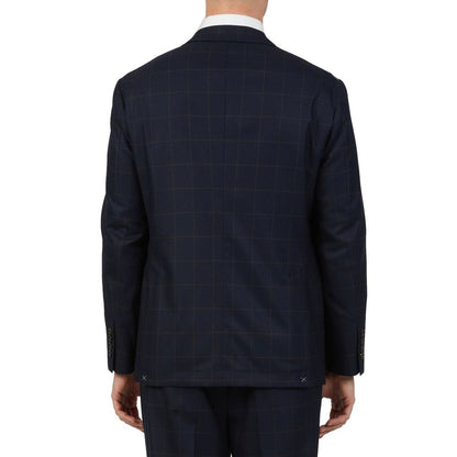 Brunello Cucinelli Costume deux pièces en laine bleue
