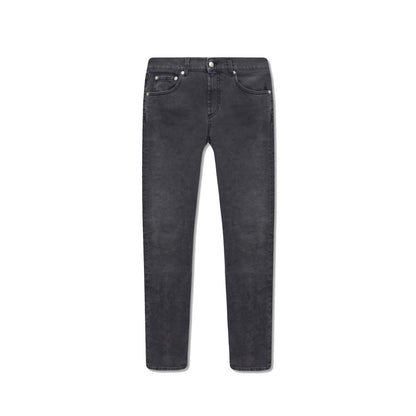 Alexander McQueen Jeans ajustados de algodón negro