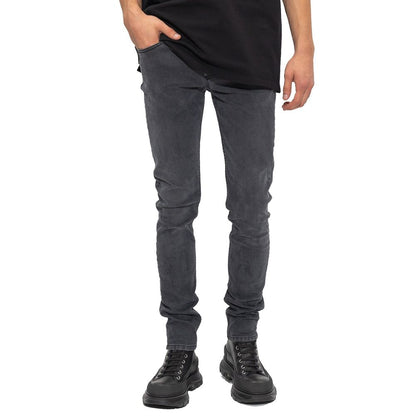 Alexander McQueen Jeans ajustados de algodón negro