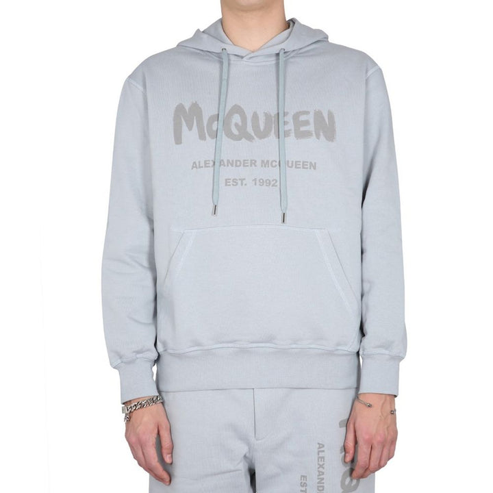 Sweat-shirt Alexander McQueen en coton gris