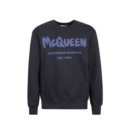 Sudadera Alexander McQueen de algodón azul