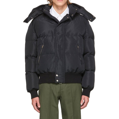 Bomber Alexander McQueen de poliamida negra