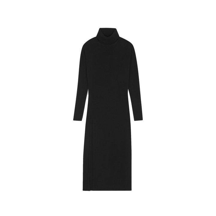 Vestido informal Saint Laurent negro de cachemira