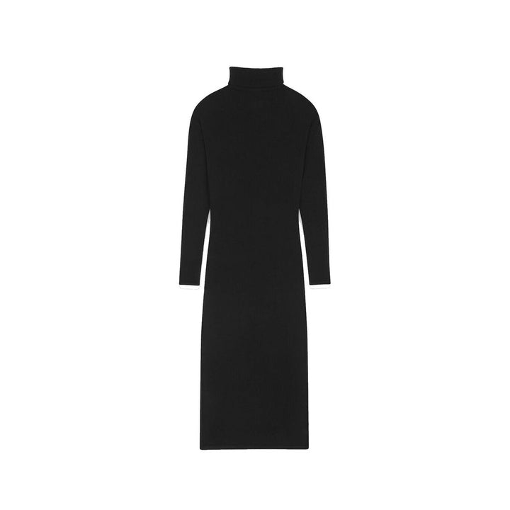 Vestido informal Saint Laurent negro de cachemira
