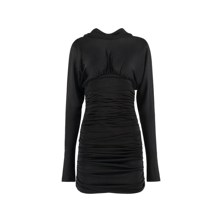 Vestido informal de viscosa negro de Saint Laurent