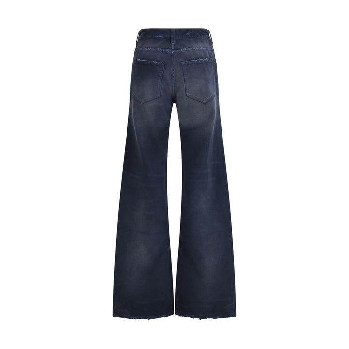 Vaqueros Balenciaga acampanados de algodón azul