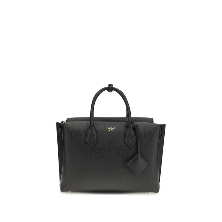 MCM Black Calf Leather Bos Taurus Handbag