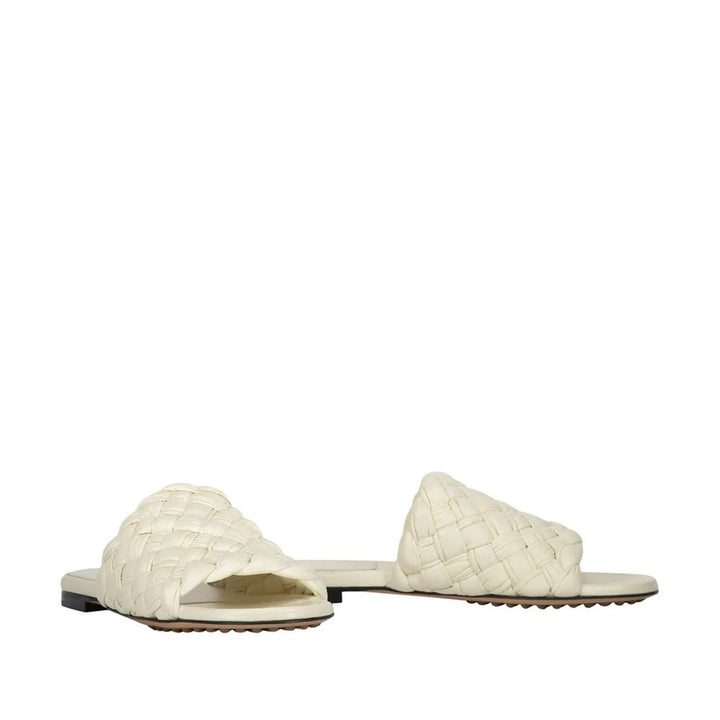 Mules de piel de cordero blanca Bottega Veneta