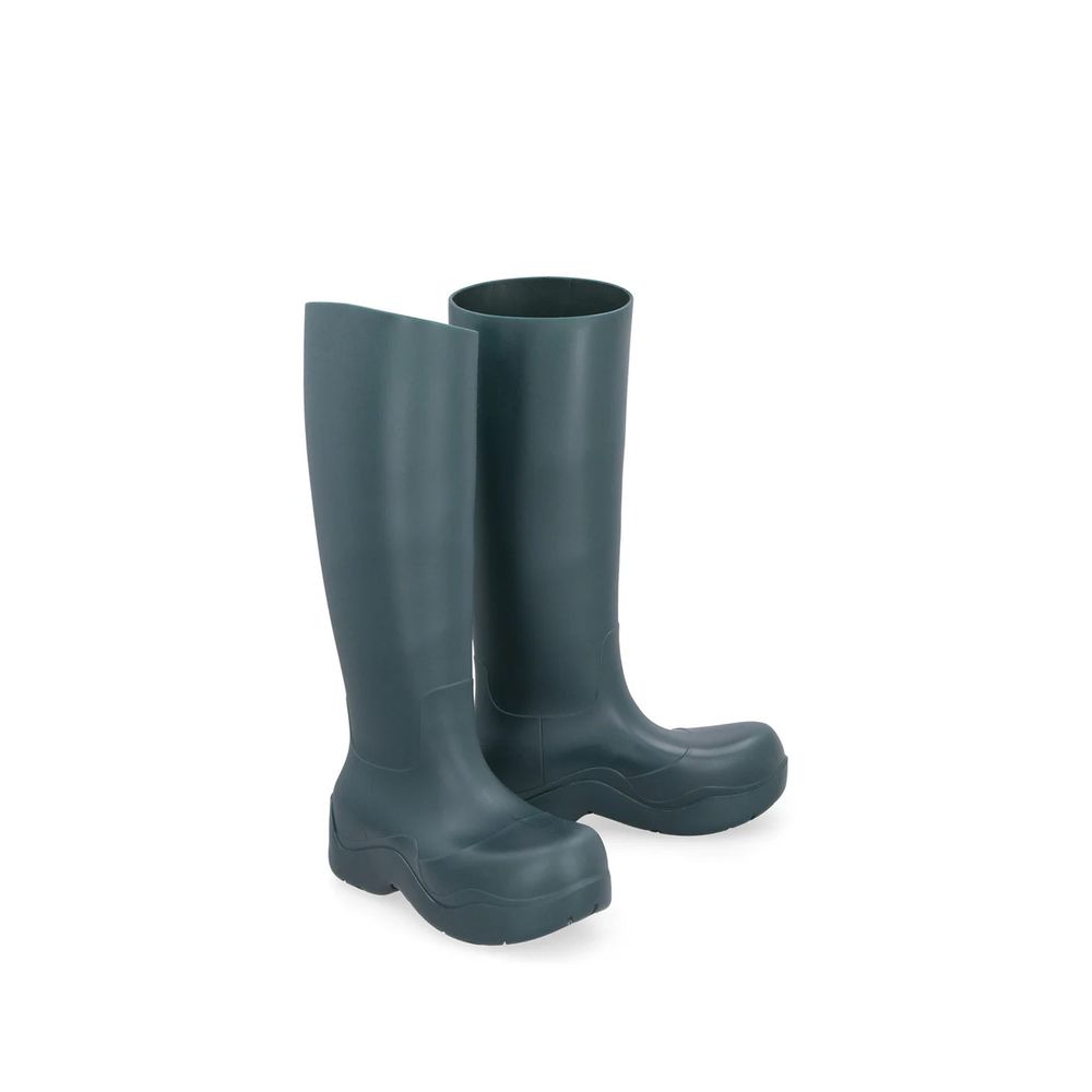 Botas de lluvia bicolor de goma Bottega Veneta