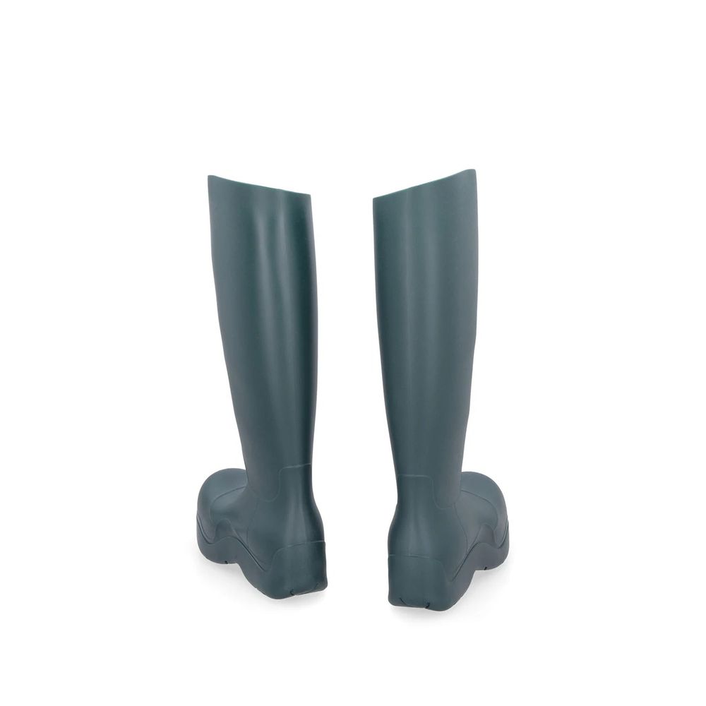 Botas de lluvia bicolor de goma Bottega Veneta