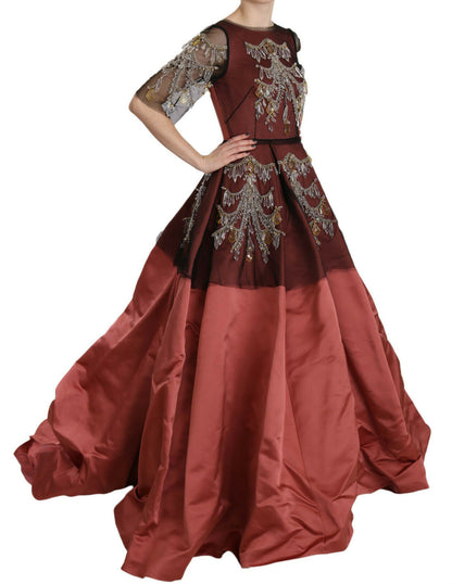 Robe de princesse en soie Dolce & Gabbana avec lustre en cristal