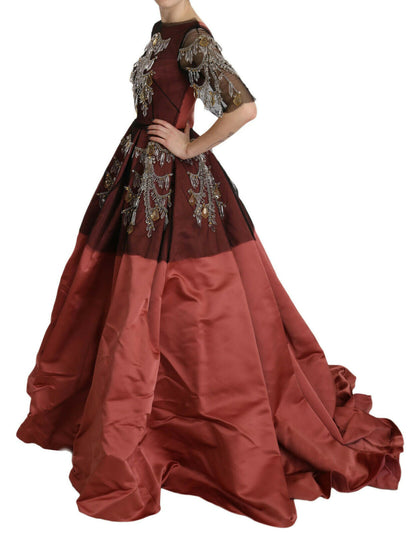 Robe de princesse en soie Dolce & Gabbana avec lustre en cristal