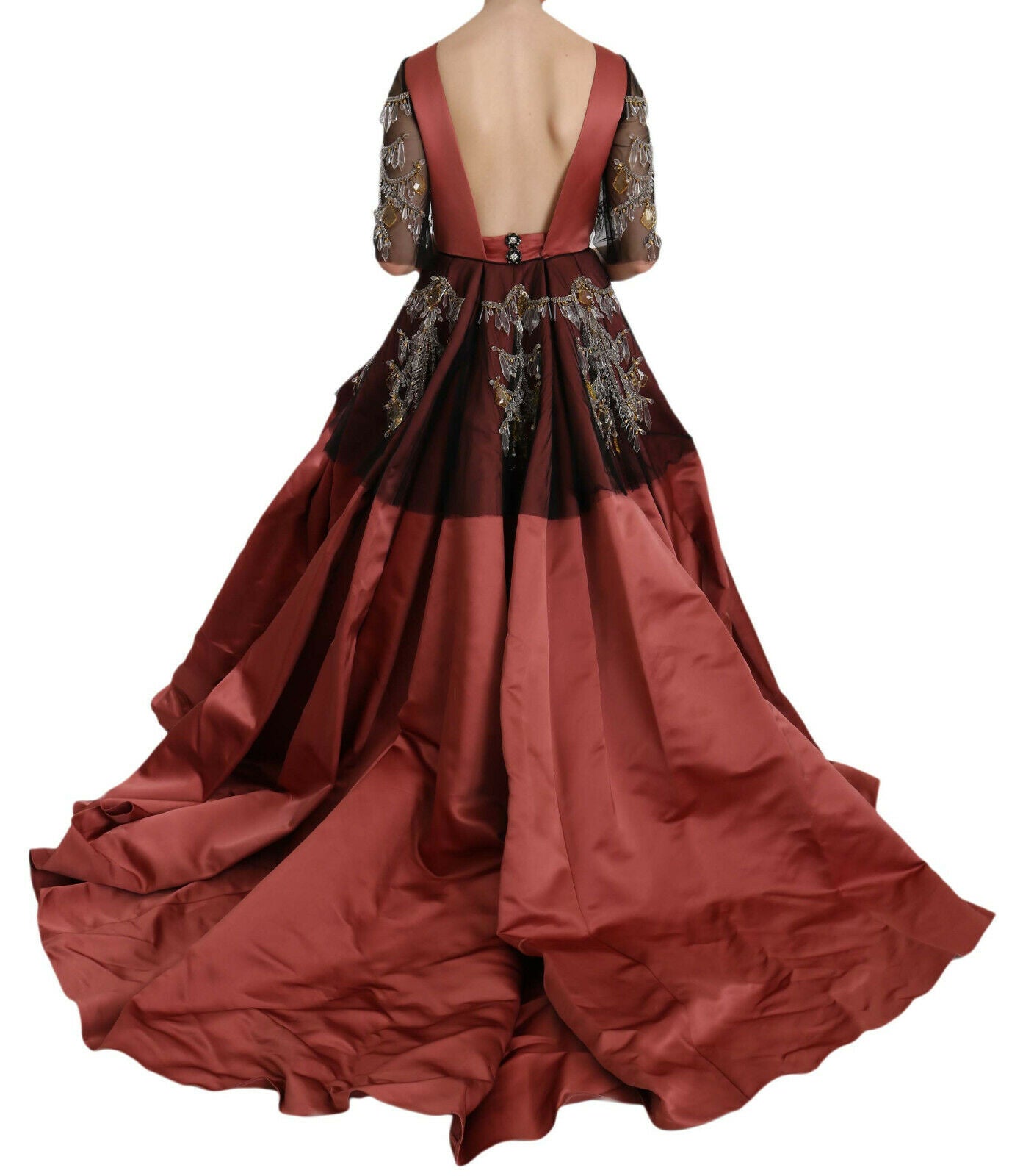 Robe de princesse en soie Dolce & Gabbana avec lustre en cristal